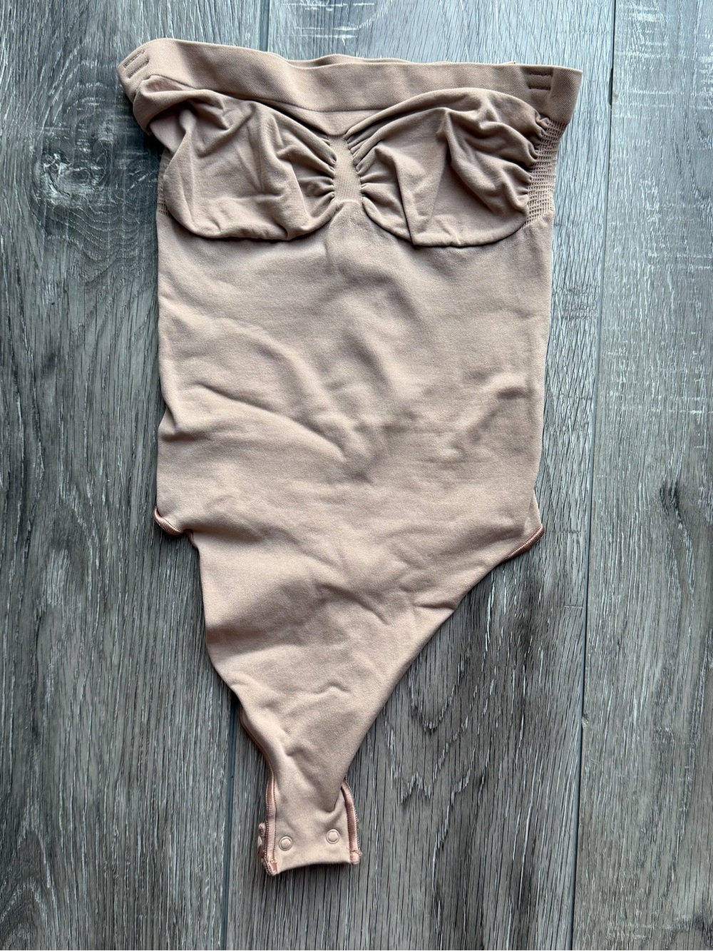 SKIMS Strapless Bandeau Bodysuit in Nude